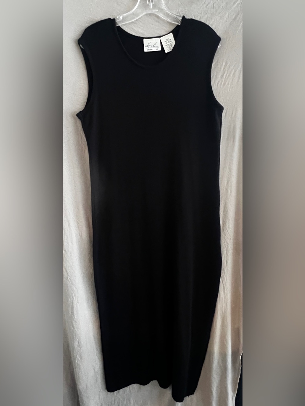 Kathie Lee Collection Black Sleeveless Sheath Dress